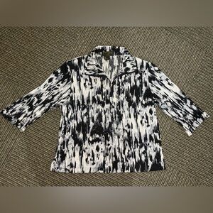 Jackets Galore by John Farah 1/4 zip pullover blouse
